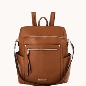 Brown Leather Backpack